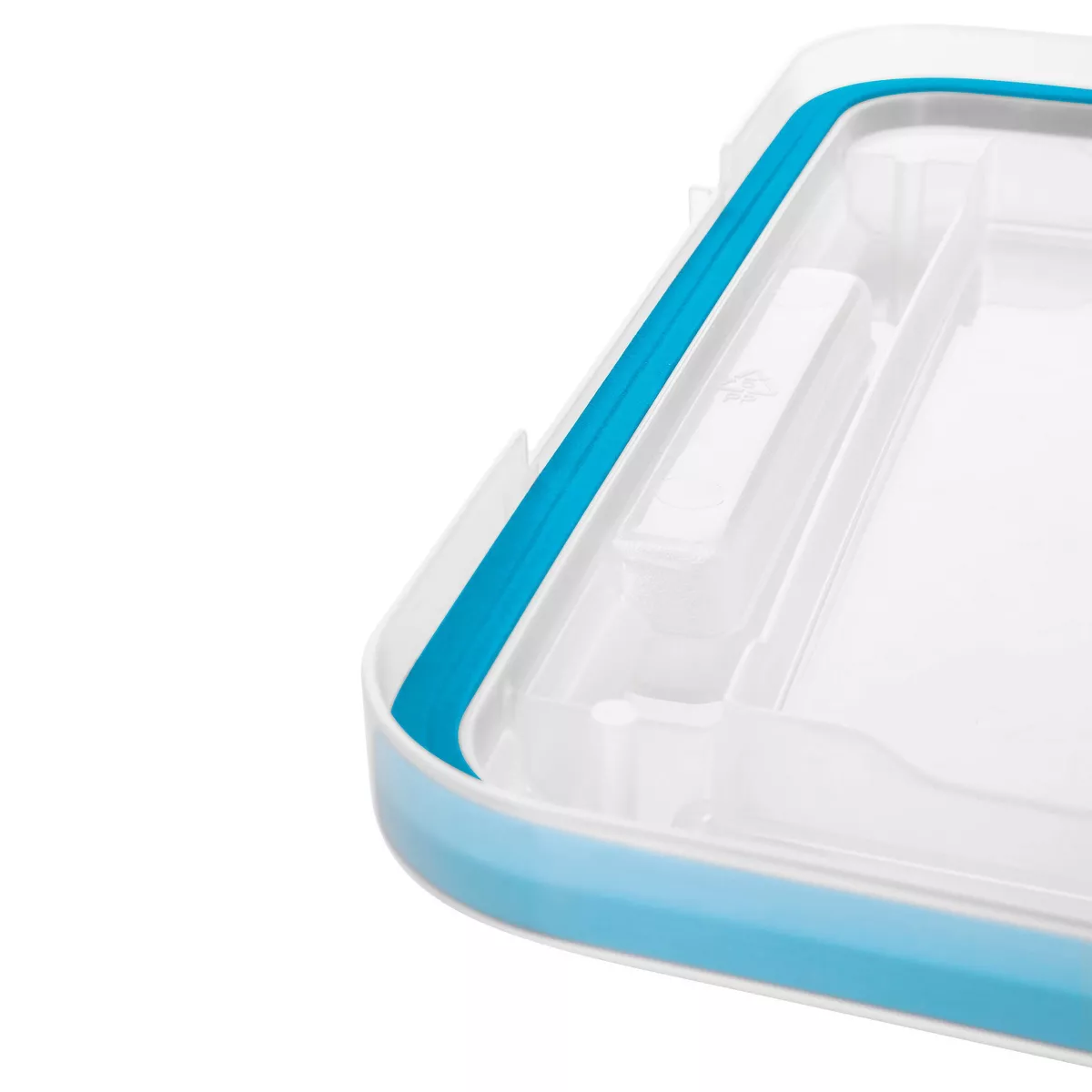Sterilite 37 Qt Gasket Box Clear with Blue Latches