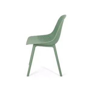 Posey 2pk Resin Modern Dining Chairs - Green - Christopher Knight Home