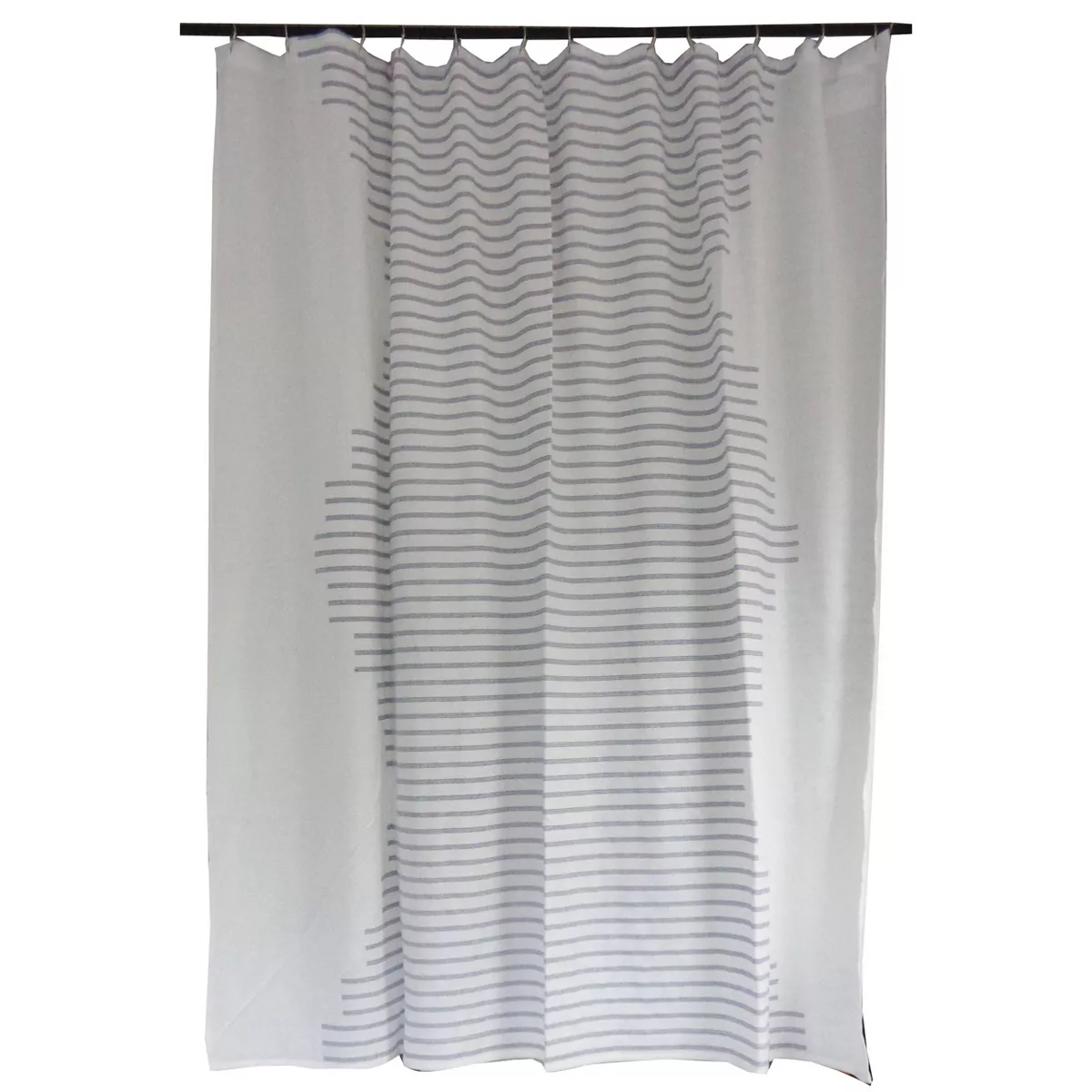 Fringe Stripe Shower Curtain White - Project 62™