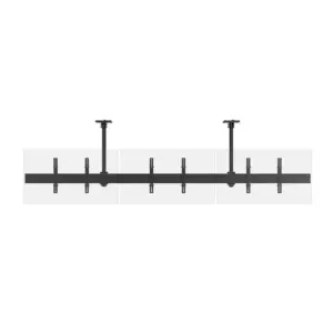 Monoprice 3x1 Menu Board Ceiling Mount For Displays Between 32in to 65in, Max Weight 66 lbs. ea., VESA Patterns up to 600x400 - Commercial Series