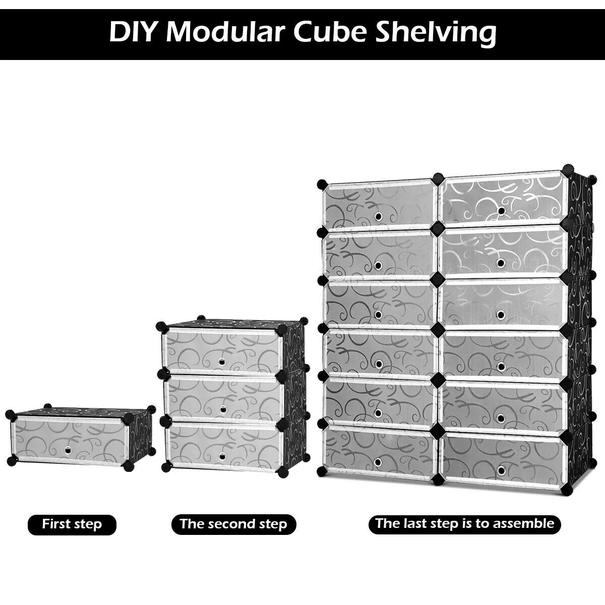 Costway 12 Cubic Portable Shoe Rack Shelf Cabinet Storage Closet Organizer Home Furni