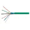 Monoprice Cat6 Ethernet Bulk Cable - Network Internet Cord - Solid, 550Mhz, STP, Riser Rated, Pure Bare Copper Wire, 23AWG, No Logo, 1000ft, Green