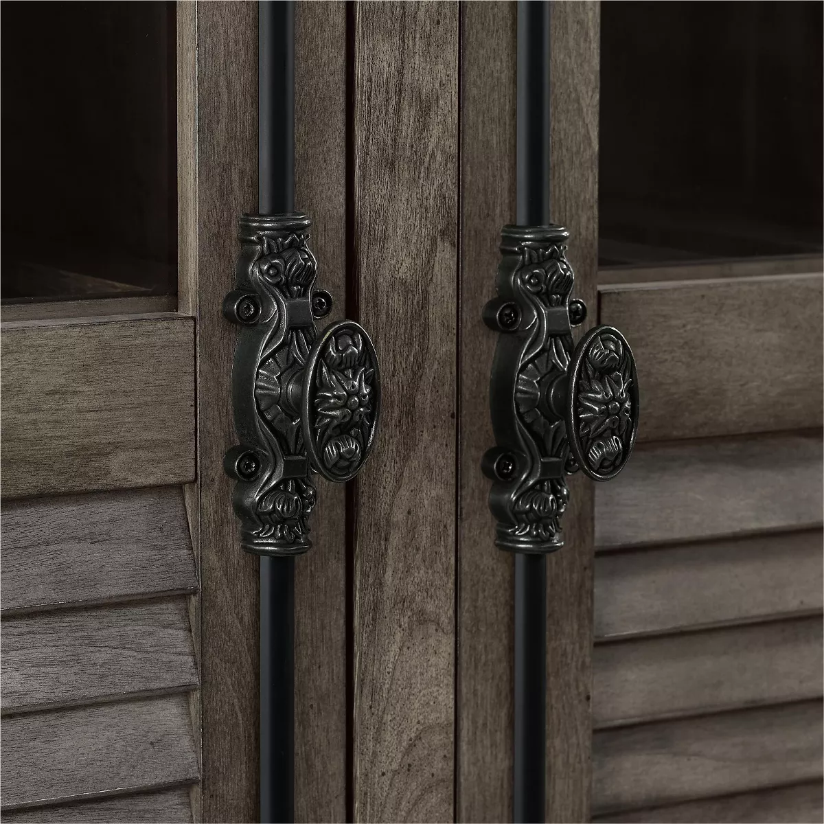Cheshire Beverage Cabinet Rustic Gray - Room and Joy
