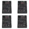 Pyle PAD30MXUBT 3-Channel Professional Compact Bluetooth DJ Mixer w/ Audio Interface, USB Soundcard for PC Recording, XLR, & Microphone Jack (4 Pack)