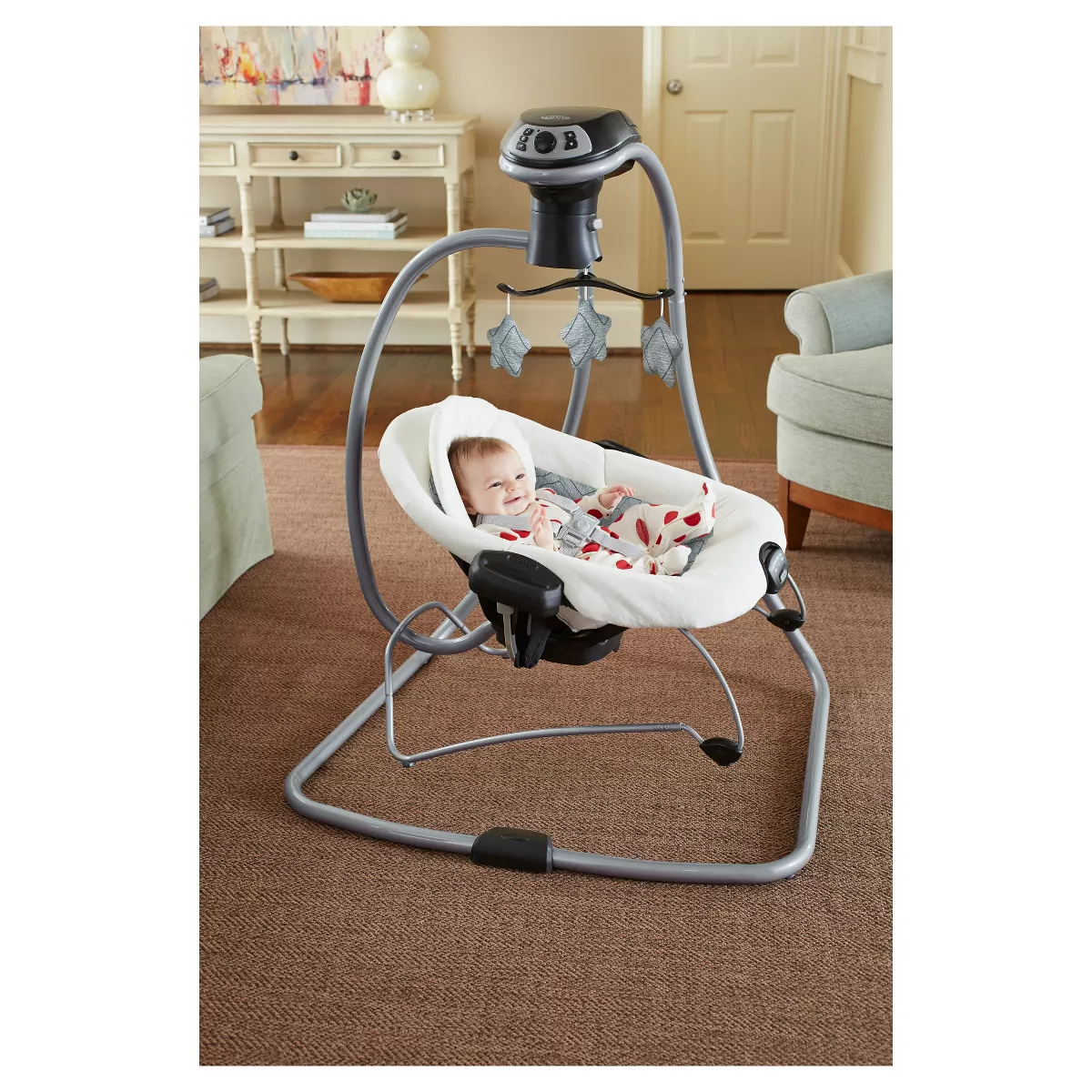 Graco DuetConnect LX Multi-Direction Baby Swing and Bouncer - Asher