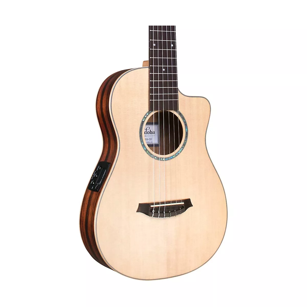 Cordoba Mini II EB-CE Mini Acoustic-Electric Guitar Natural