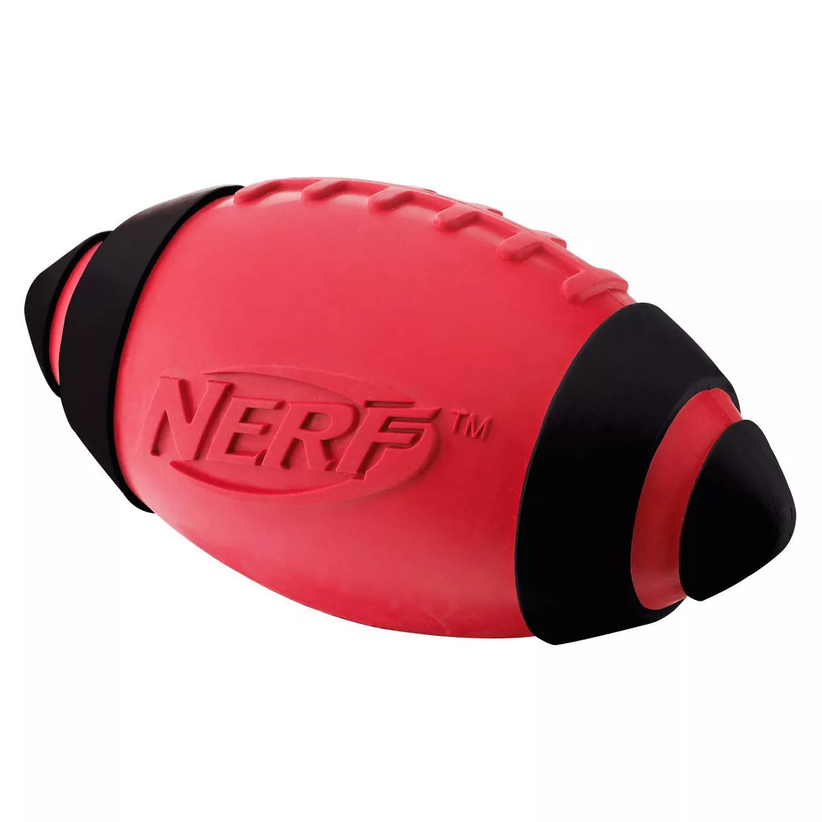 NERF Classic Squeak Football Dog Toy - Red - 5