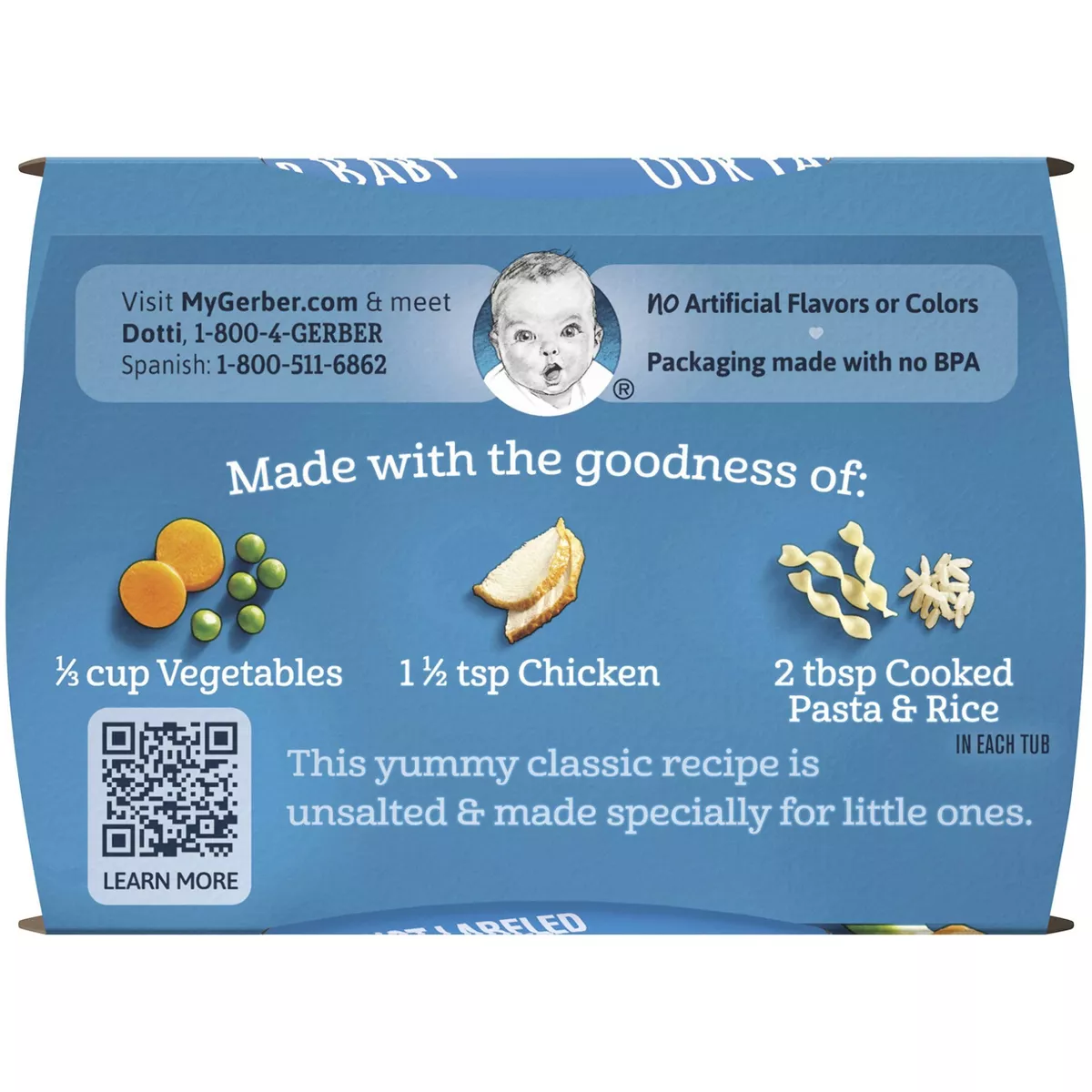 Gerber Sitter 2nd Foods Chicken Noodle Baby Meals - 2ct/4oz Each