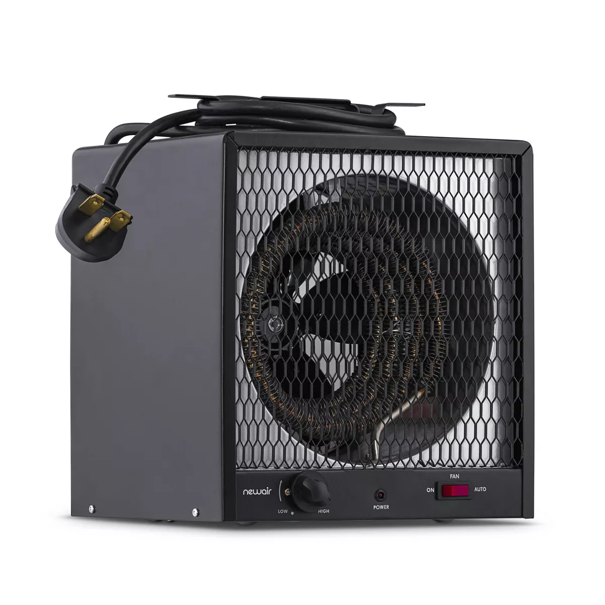 NewAir Portable 240v Electric Garage Heater, 800 sq. ft. with 6-Foot Cord Wrap and Carrying Handle, Perfect for Garages, Workshops and More