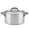 KitchenAid 5-Ply Clad Stainless Steel 8qt Stockpot with Lid