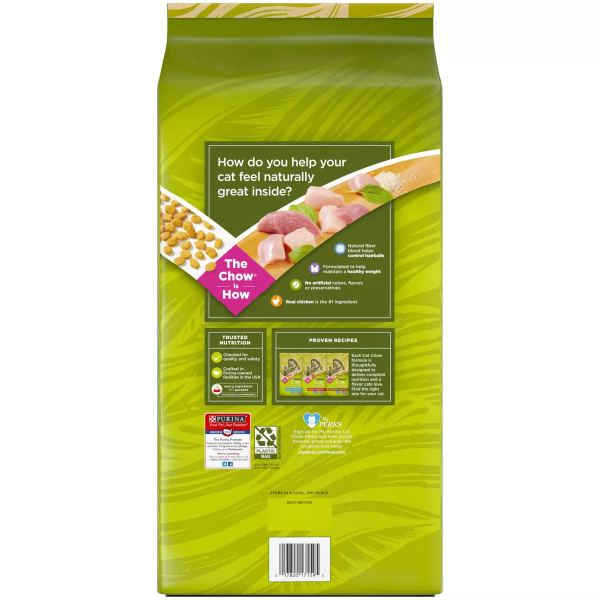 Cat Chow Natural Chicken Turkey Indoor Dry Cat Food - 6.3lbs