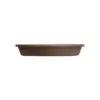 The HC Companies SLI17000E21 Non Fading Durable Plastic Planter Saucer Tray for 16 Inch Classic Pot Container, Chocolate