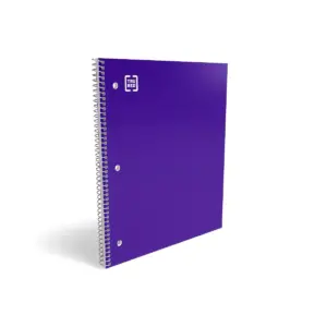 Staples Poly Cover Notebook College Ruled Purple 8-1/2