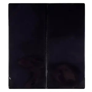 Juvale 6-Pack Black Restaurant Menu Cover Holder, Double View with Clear PVC Sheets, 11.3 x 5 in