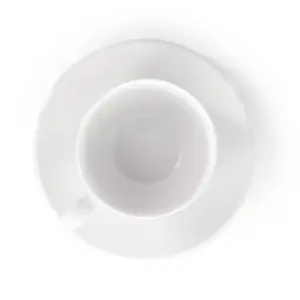 8oz 12pc Porcelain Drew Cup and Saucer Set White - Elama