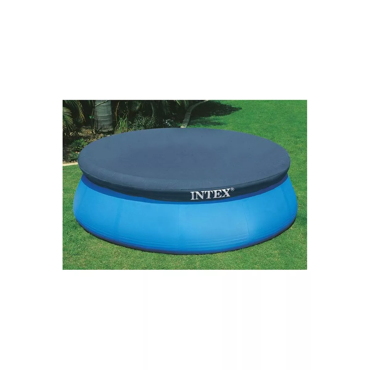 Intex 15 Foot Easy Set Swimming Pool Debris Cover & Floating Chlorine Dispenser