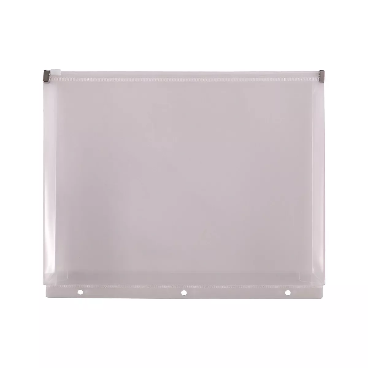 Staples Poly Zipper Pouch 3-Hole Punched Clear (26190) 862437