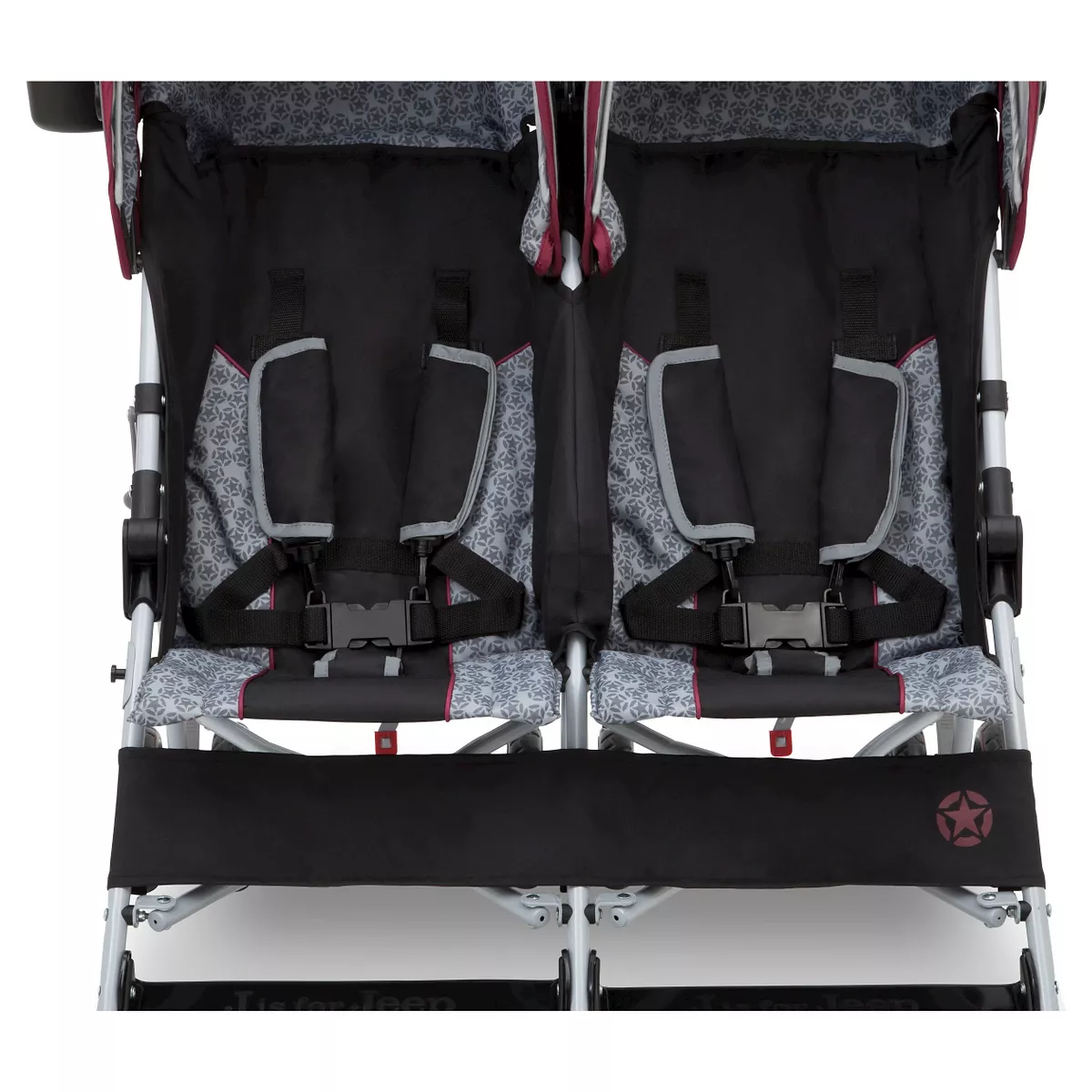 Jeep Scout Double Stroller - Lunar Burgundy