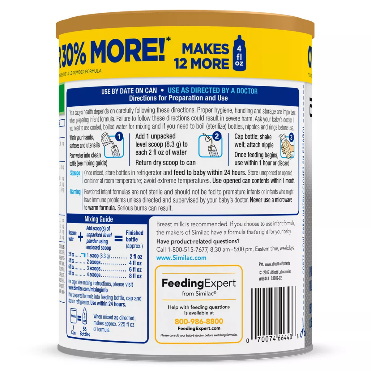 Similac Pro-Sensitive Non-GMO Infant Formula with Iron Powder - 29.8oz