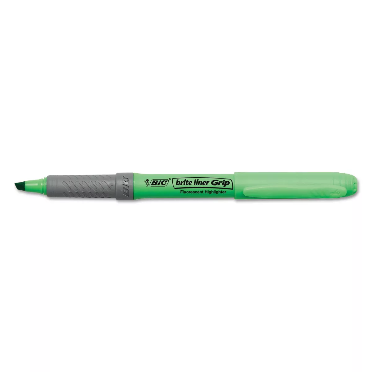 Bic Brite Liner Grip Highlighter Chisel Tip Fluorescent Colors 5/Set GBLP51ASST