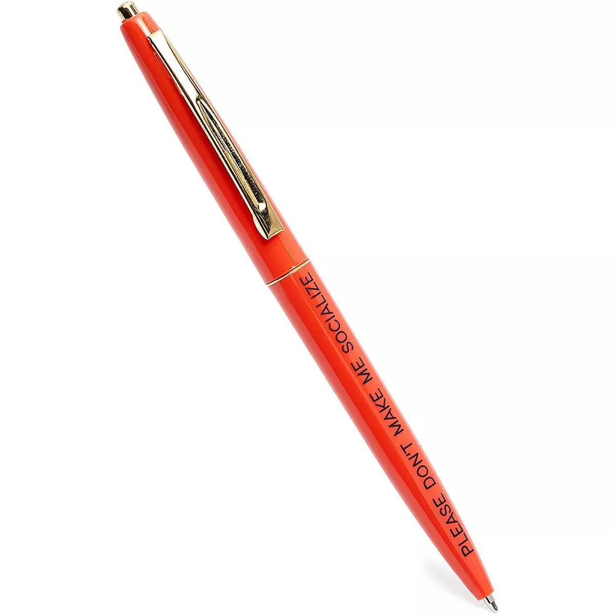Paper Junkie 12-Pack Ballpoint Pens with Funny Quotes and Insults, 6 Colors (5.3 x 0.4 in)