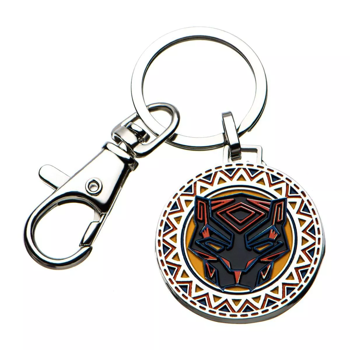 SalesOne LLC Marvel Black Panther Stylized Logo Stainless Steel Key Chain