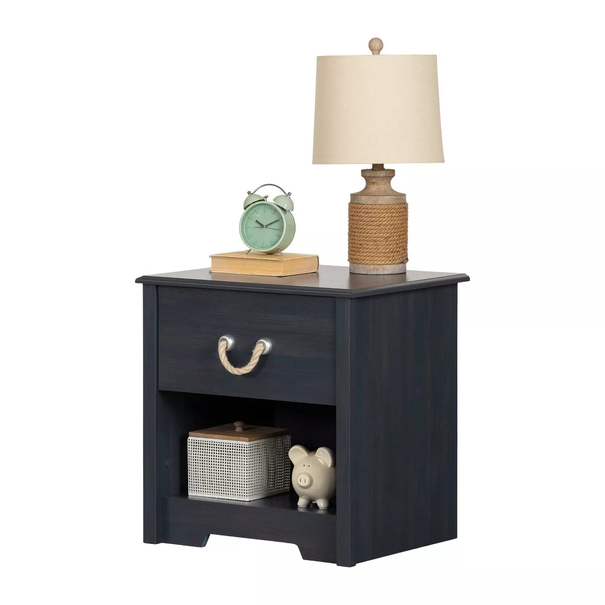 Navali 1-Drawer Nightstand Blueberry - South Shore