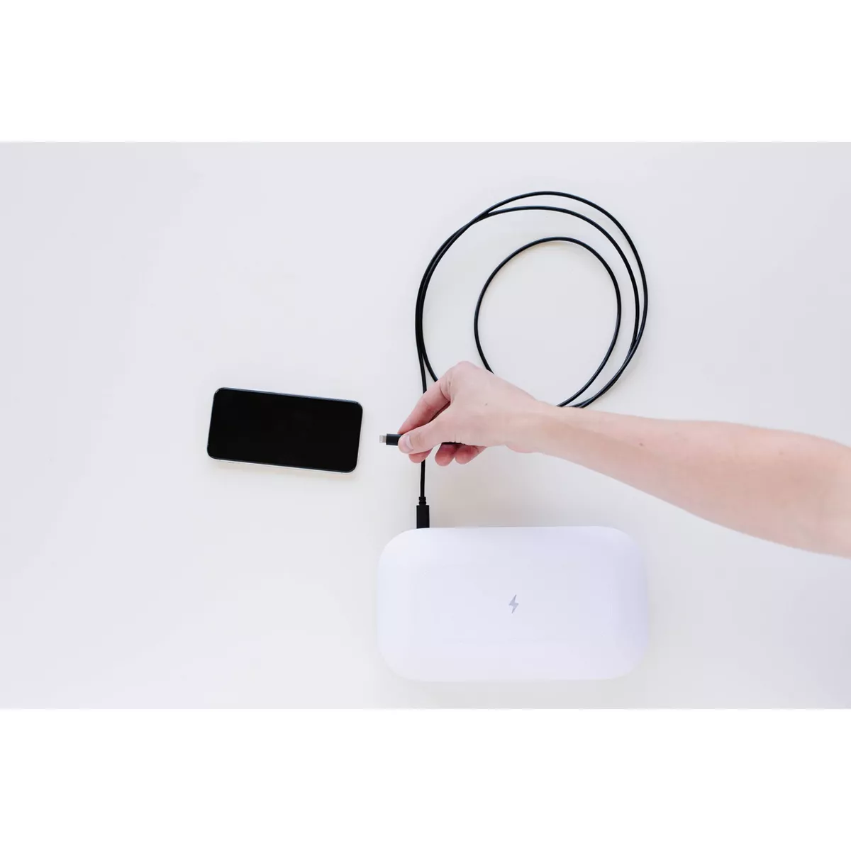 PhoneSoap Cable Lightning to USB-A 6' - Black