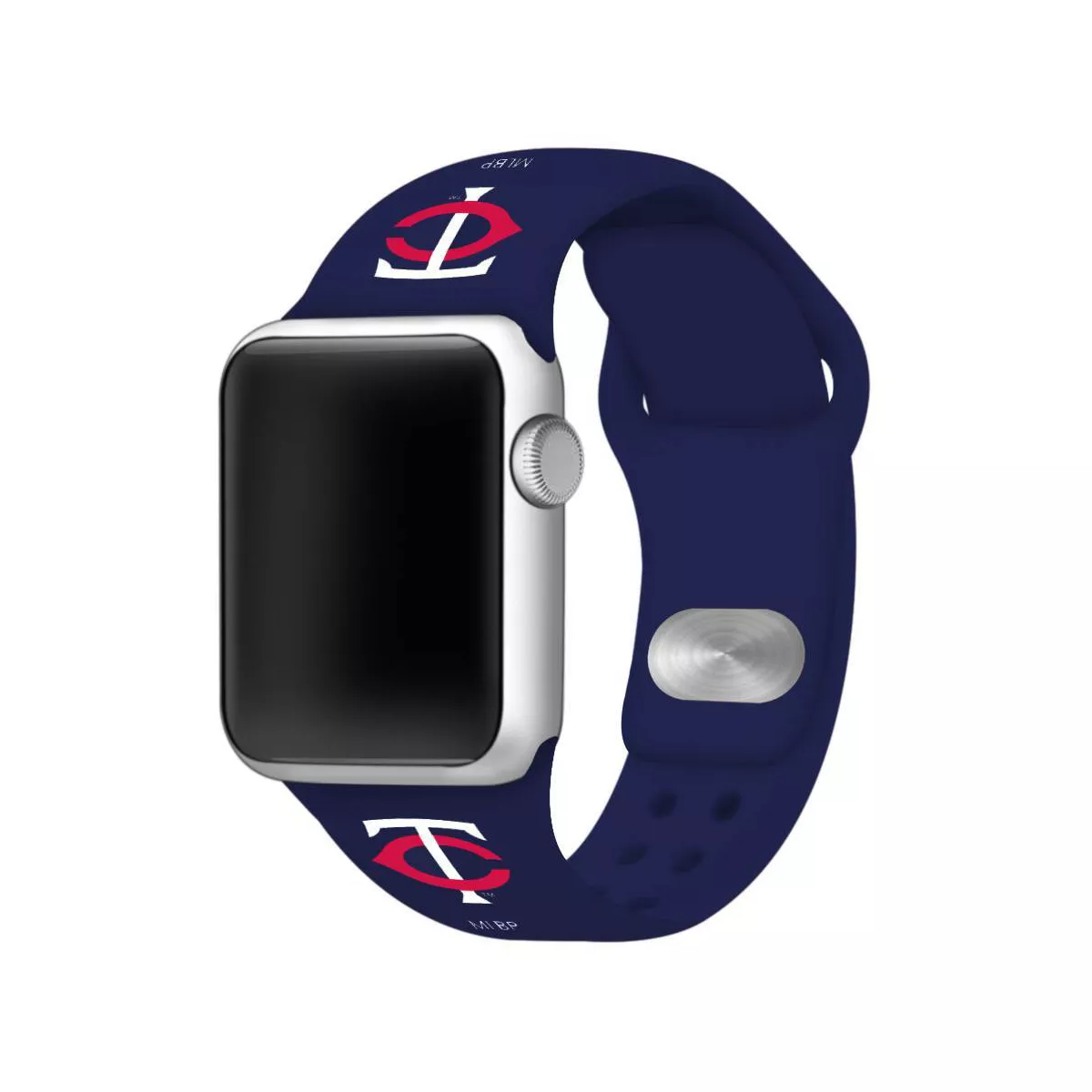 MLB Minnesota Twins Apple Watch Compatible Silicone Band 38mm - Blue