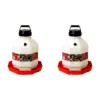 Little Giant PPF5 5 Gallon Automatic Poultry Waterer for Chickens, Red (2 Pack)
