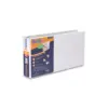 Stride QuickFit Landscape Spreadsheet Round Ring View Binder 3 Rings 2" Capacity 14 x 8.5 White