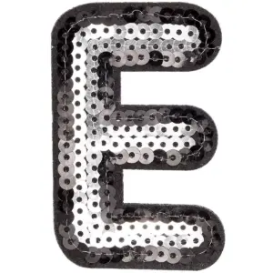 Iron On Alphabet Sequin Letter Patches A -Z and Heart (27 Piece)