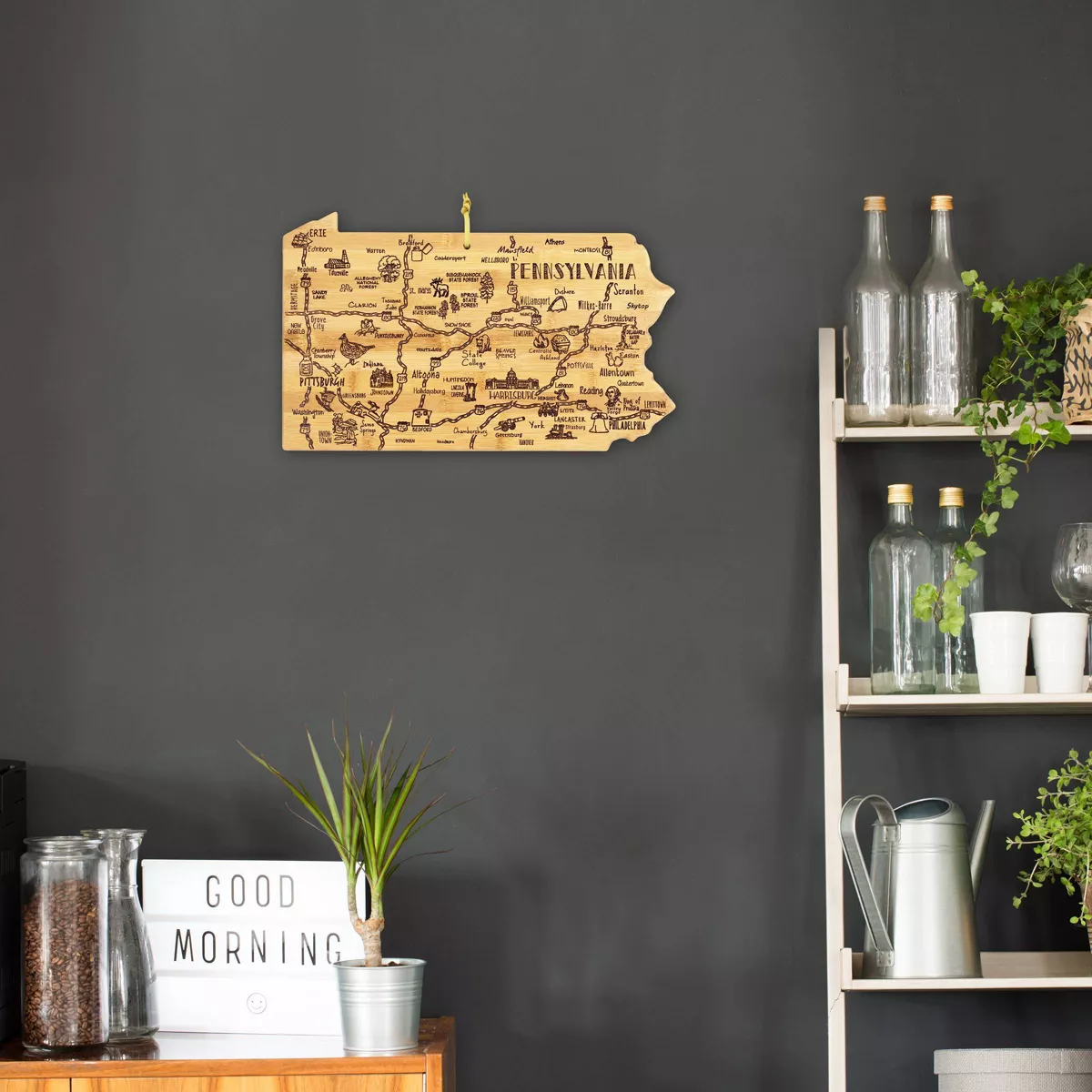 Totally Bamboo Destination Pennsylvania Serving and Cutting Board