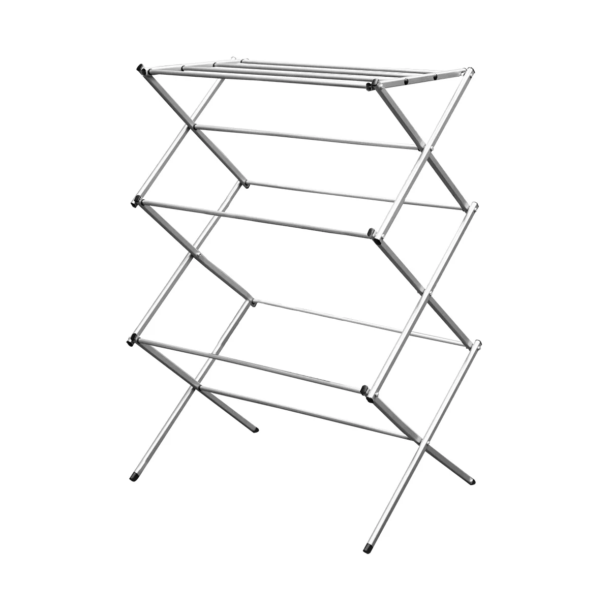 Sunbeam 3 Tier Rust-Proof Enamel Coated Steel Collapsible Clothes Drying Rack, Grey