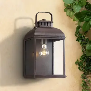John Timberland Rustic Outdoor Wall Light Fixture Rust 13
