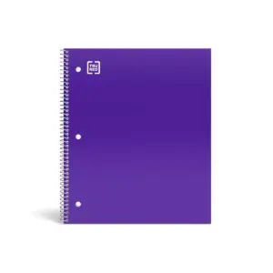 Staples Poly Cover Notebook College Ruled Purple 8-1/2