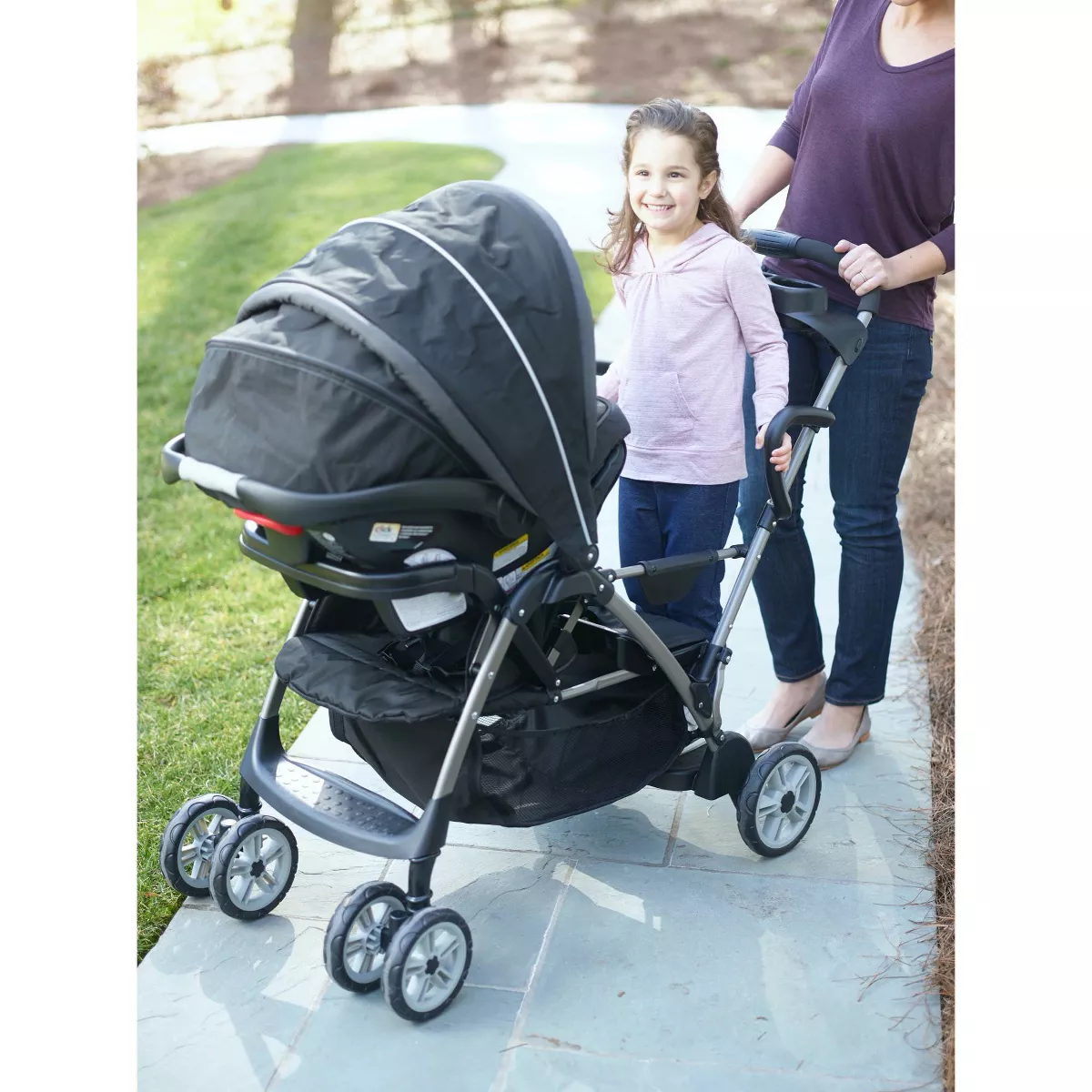 Graco Roomfor2 Click Connect Stand and Ride Stroller - Gotham