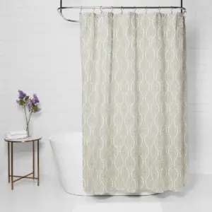 Wave Lines Shower Curtain Green - Threshold™