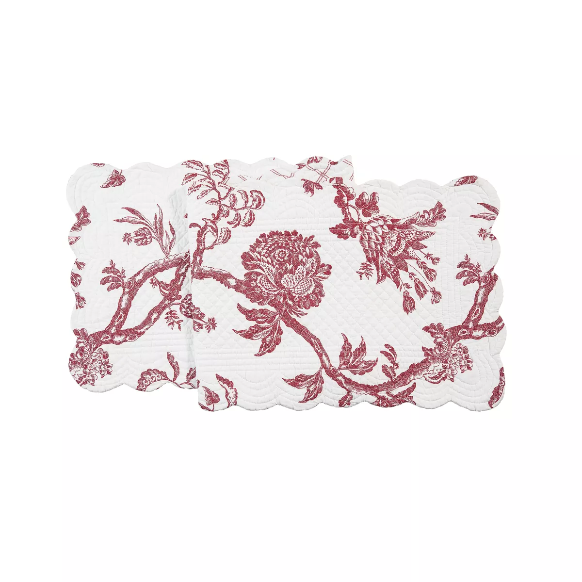 C&F Home Colonial Williamsburg 14" x 51" Arcadia Red Table Runner