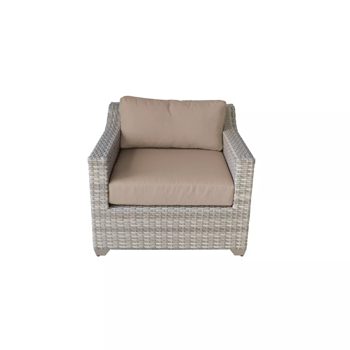 Fairmont 6pc Patio Seating Set with Cushions - Wheat - TK Classics