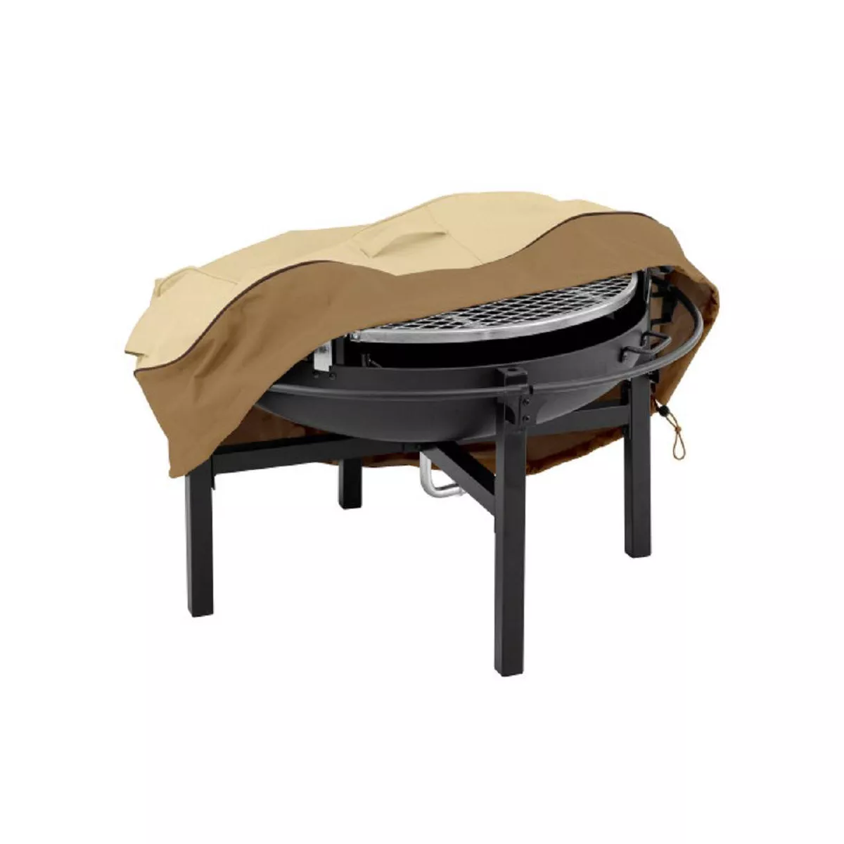 Veranda Cowboy Fire Pit Grill Cover and Rotisserie Storage Bag - Beige