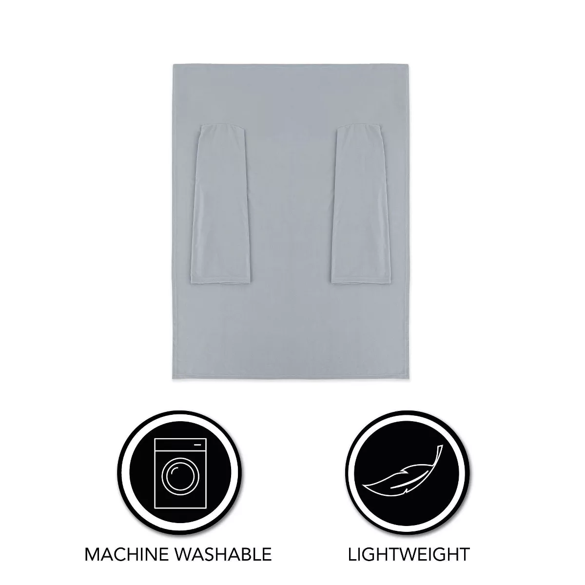 Brookstone Sleeve Blanket - Gray