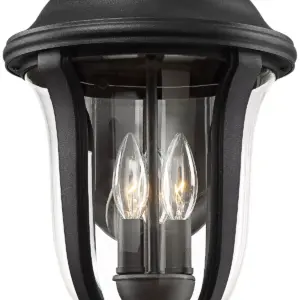 John Timberland Traditional Outdoor Wall Light Fixture Black 22 1/4