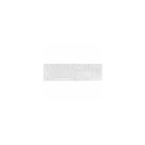 Macally Ultra Slim Metal USB-A Wired Full Keyboard - White