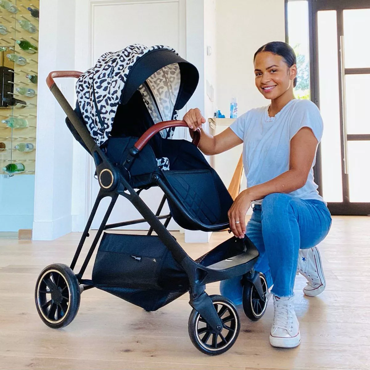 Your Babiie AM:PM Leopard Victoria Full Size Stroller