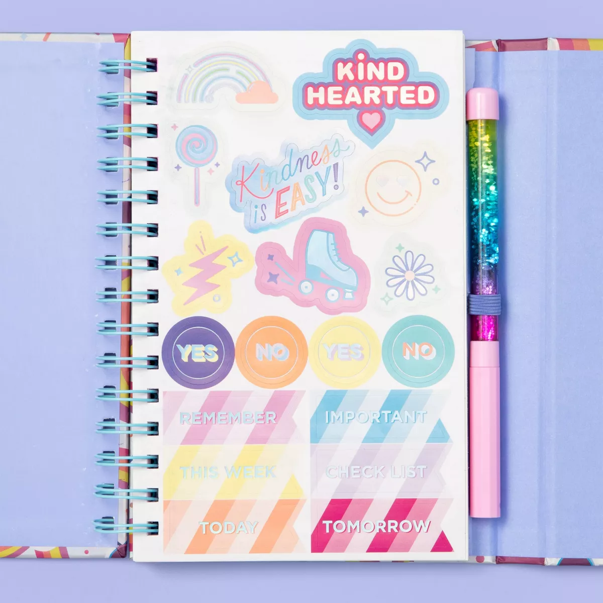 Magnetic Flap Journal with Stickers - More Than Magic™