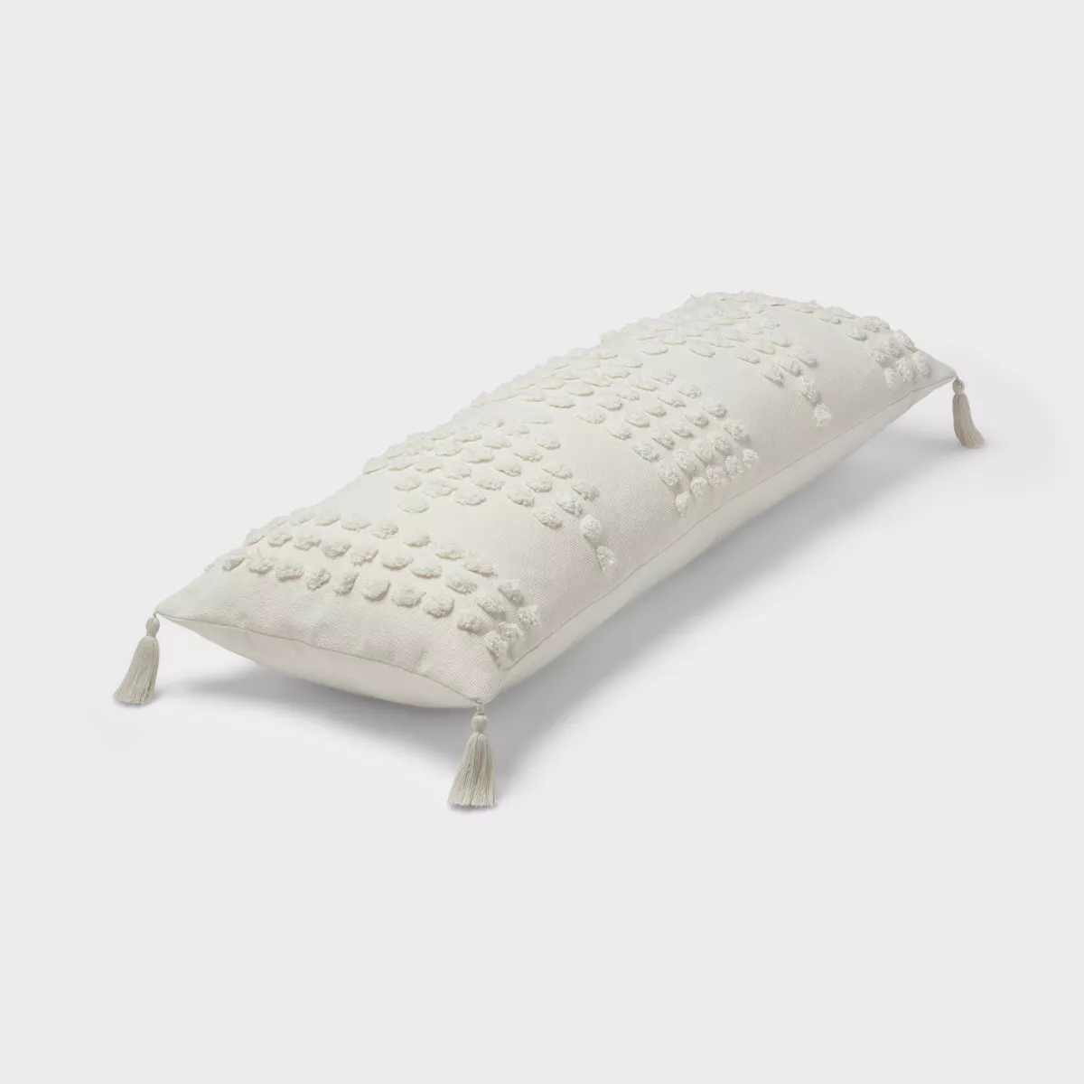 Oversized Oblong Tufted Diamond Throw Pillow Cream - Opalhouse™