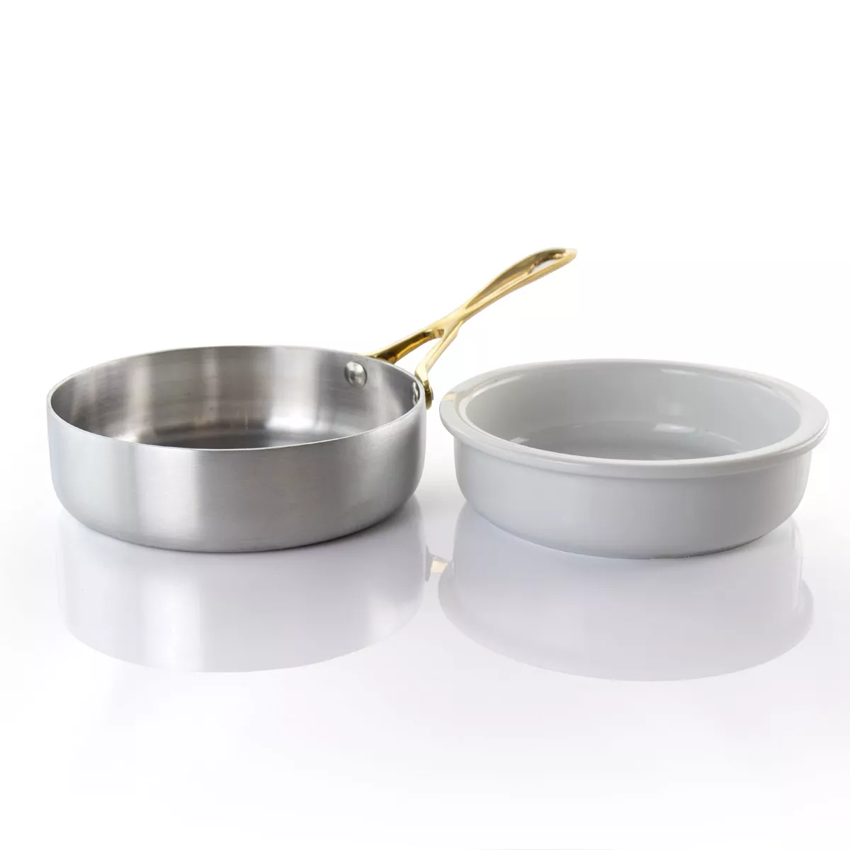 Gibson Home Noble Taste 5 Inch Mini Aluminum Frying Pan with Ceramic Insert