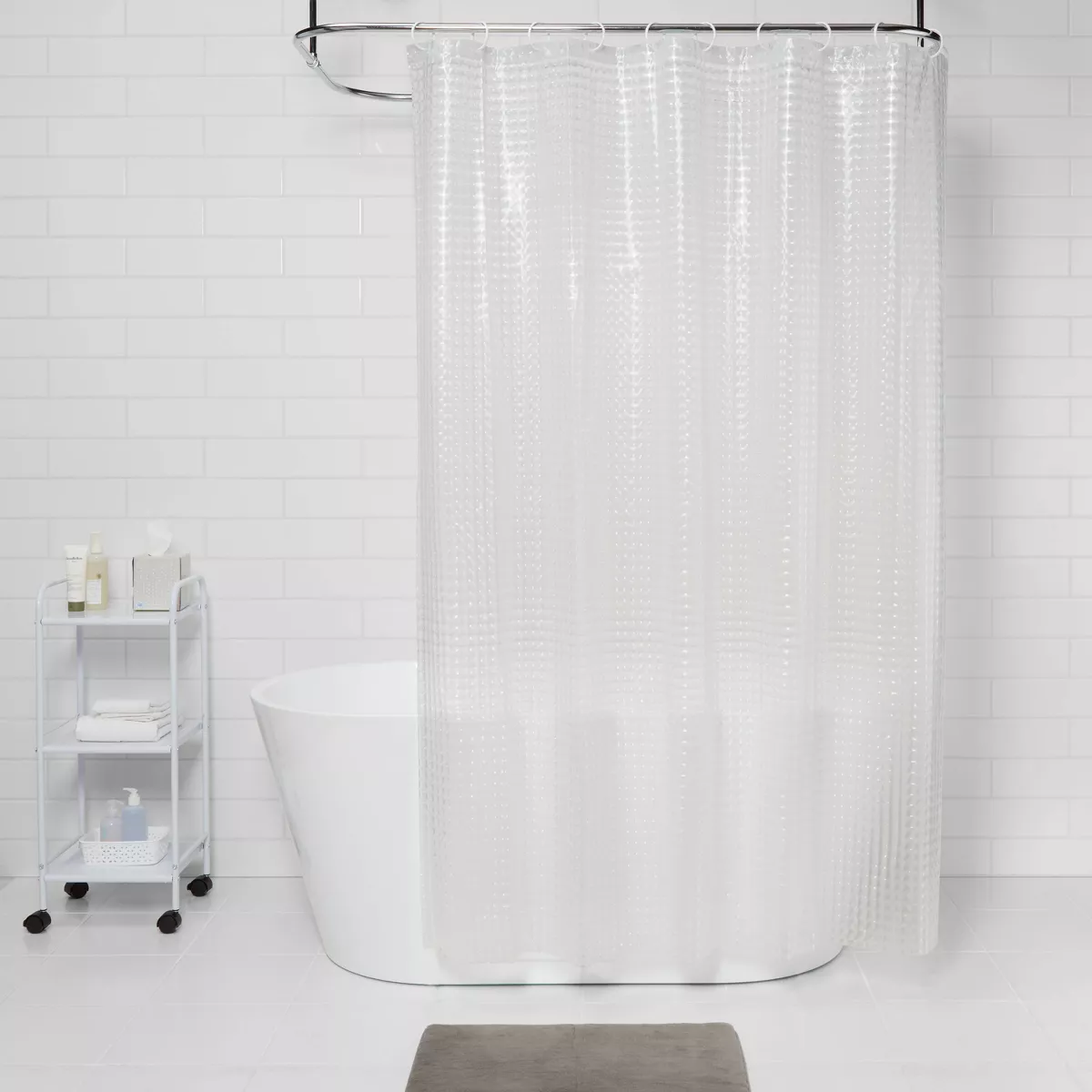 Cubic Shower Curtain Clear - Room Essentials™