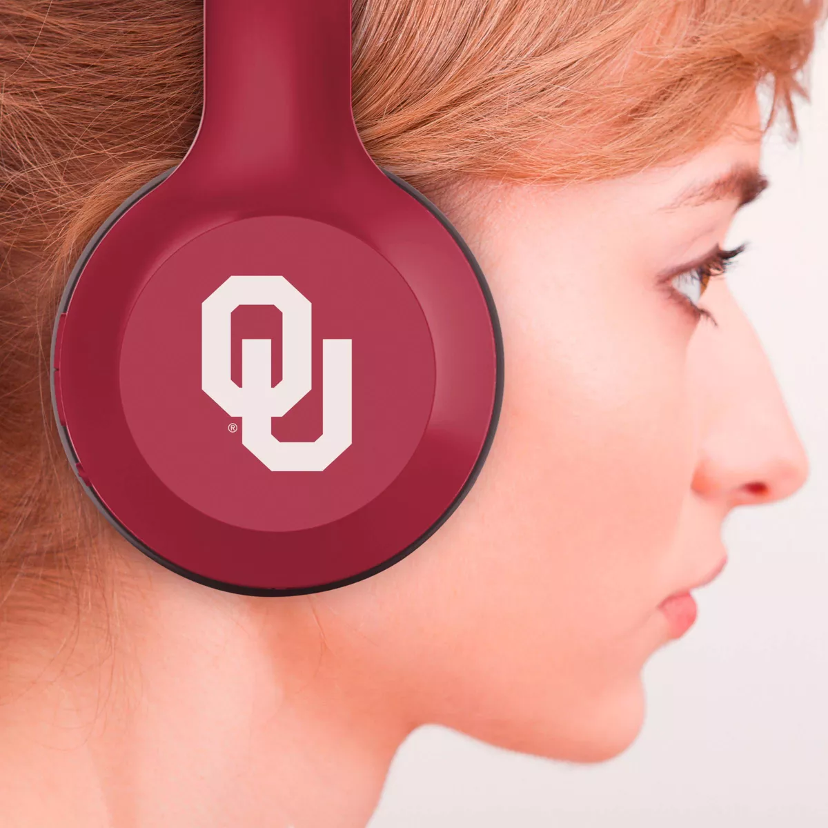NCAA Oklahoma Sooners Wireless Bluetooth Over-Ear Headphones
